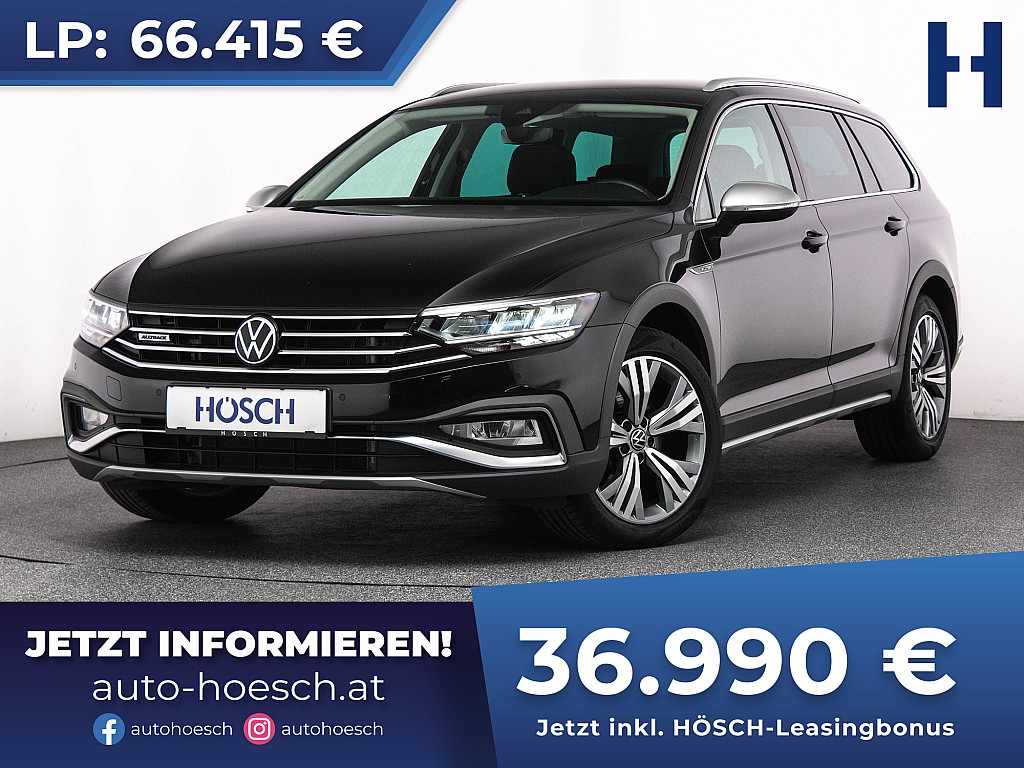 VW Passat Alltrack 2.0 TDI 4Motion WENIG KM -44% bei Autohaus Hösch GmbH in 