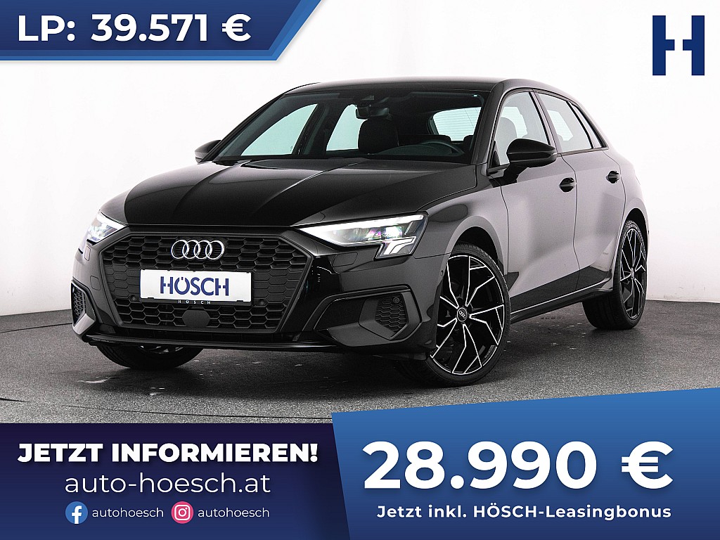 Audi A3 SB 35 TFSI Aut. LED VIRTUAL ACC WIE NEU bei Autohaus Hösch GmbH in 