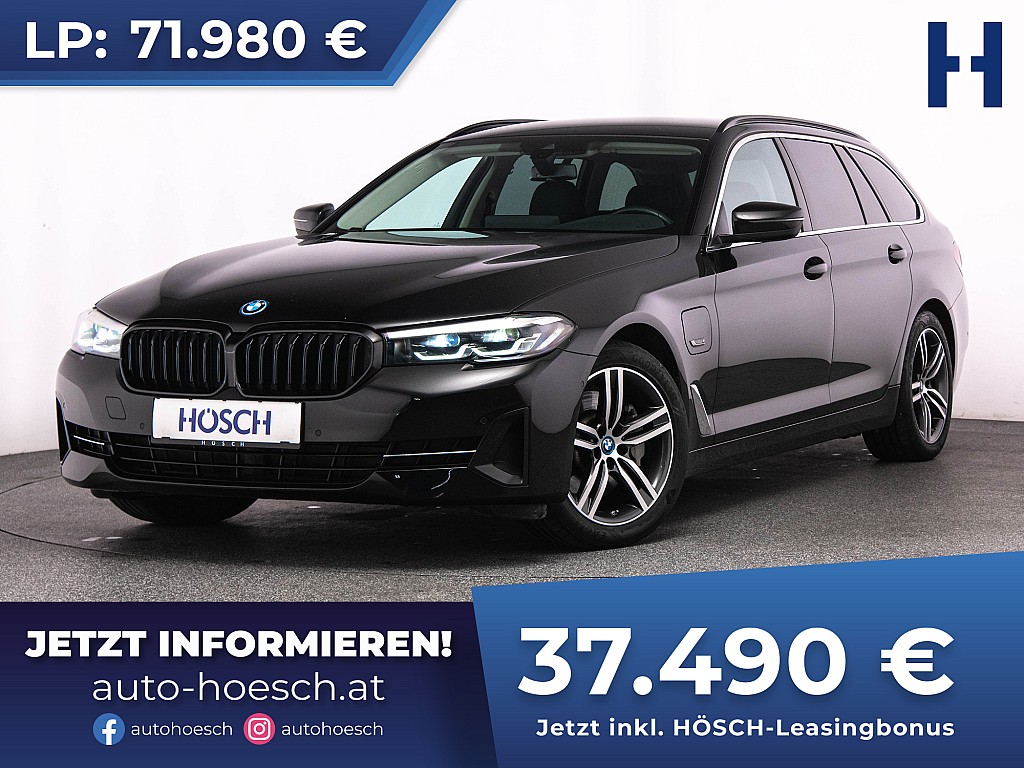 BMW 530e Touring LIVE PROF LEDER AHK R-KAM -48% bei Autohaus Hösch GmbH in 