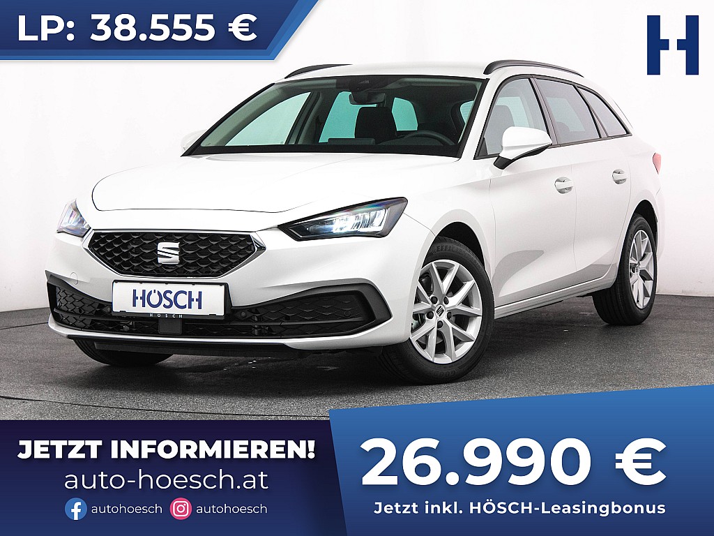 Seat Leon SP Kombi 1,5 eTSI Style Aut. NEUWAGEN -30% bei Autohaus Hösch GmbH in 