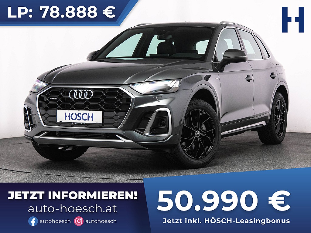 Audi Q5 50 TFSIe quattro 2xS-Line MATRIX ASSISTENZ -35% bei Autohaus Hösch GmbH in 