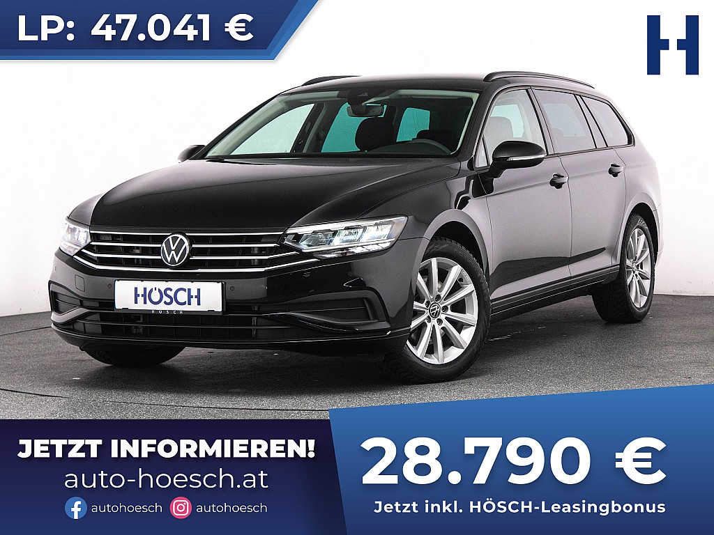 VW Passat Variant 2.0 TDI LED NAV AHK WINTER -39% bei Autohaus Hösch GmbH in 