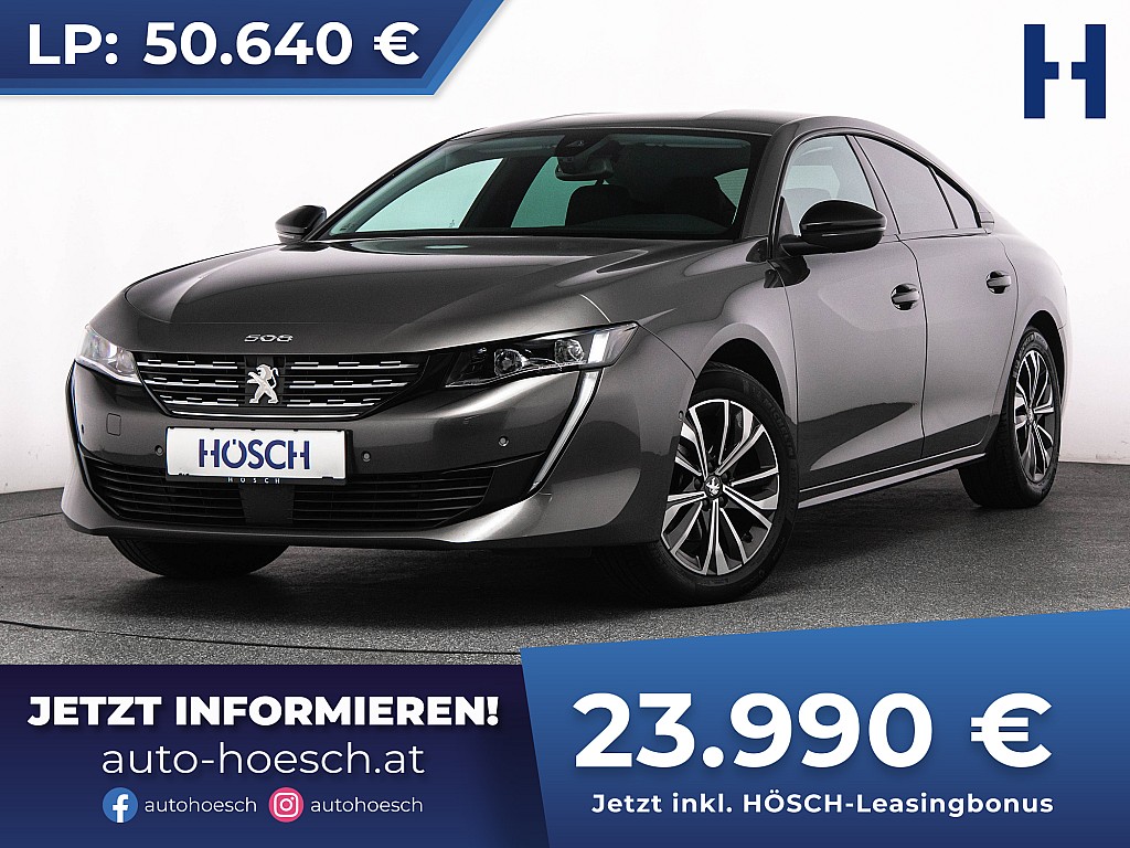 Peugeot 508 BlueHDi 130 Allure Pack Aut. LED NAV ACC R-KAM bei Autohaus Hösch GmbH in 