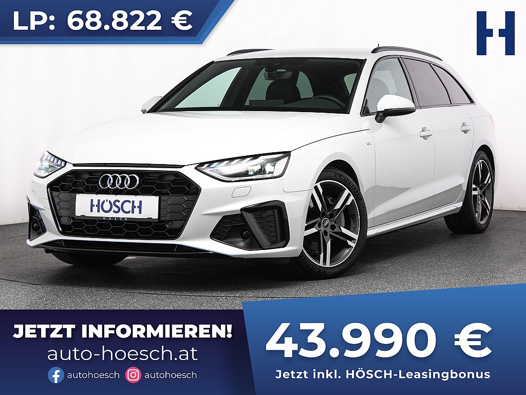 Audi A4 Avant 40 TDI quattro 2x S-LINE EXTRAS WE NEU bei Autohaus Hösch GmbH in 