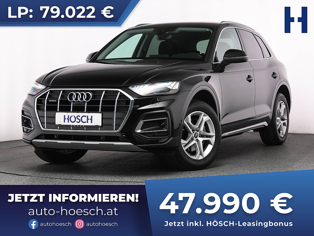 Audi Q5 40 TDI quattro Adv. AHK STHZ MATRIX 360° ACC bei Autohaus Hösch GmbH in 