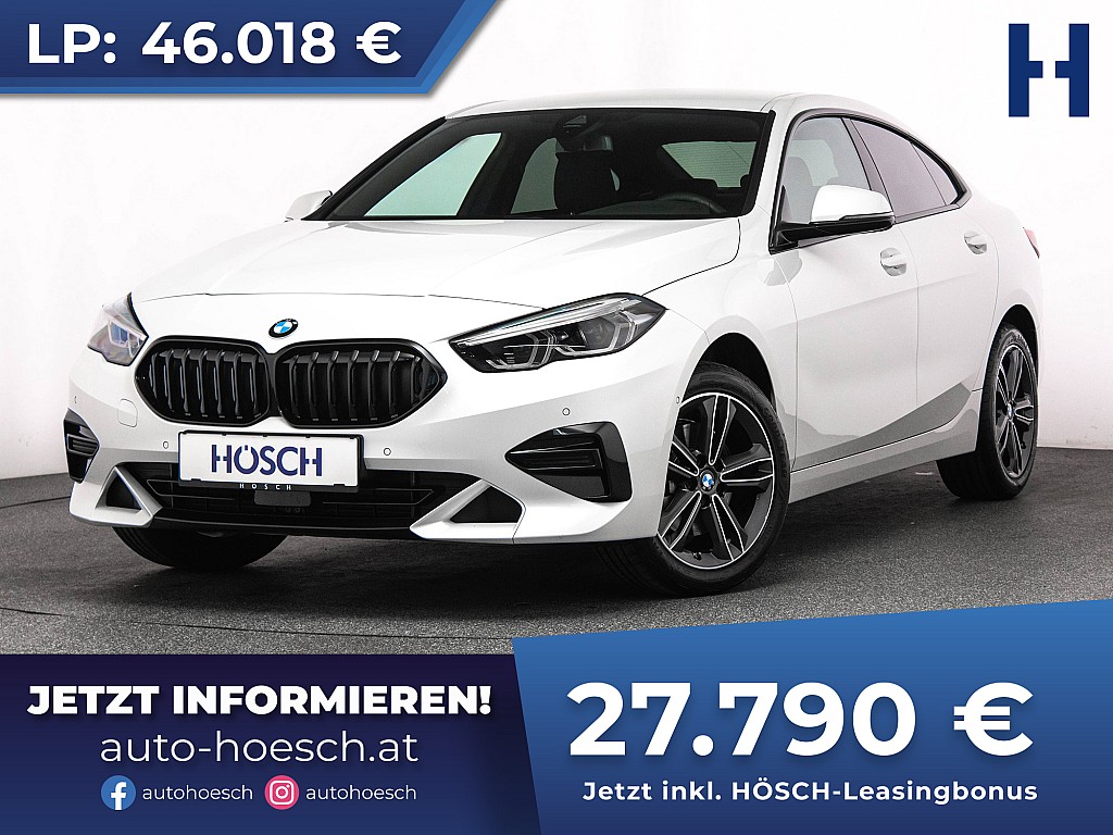 BMW 218i Gran Coupe Sport Line KAMERA WENIG KM! bei Autohaus Hösch GmbH in 