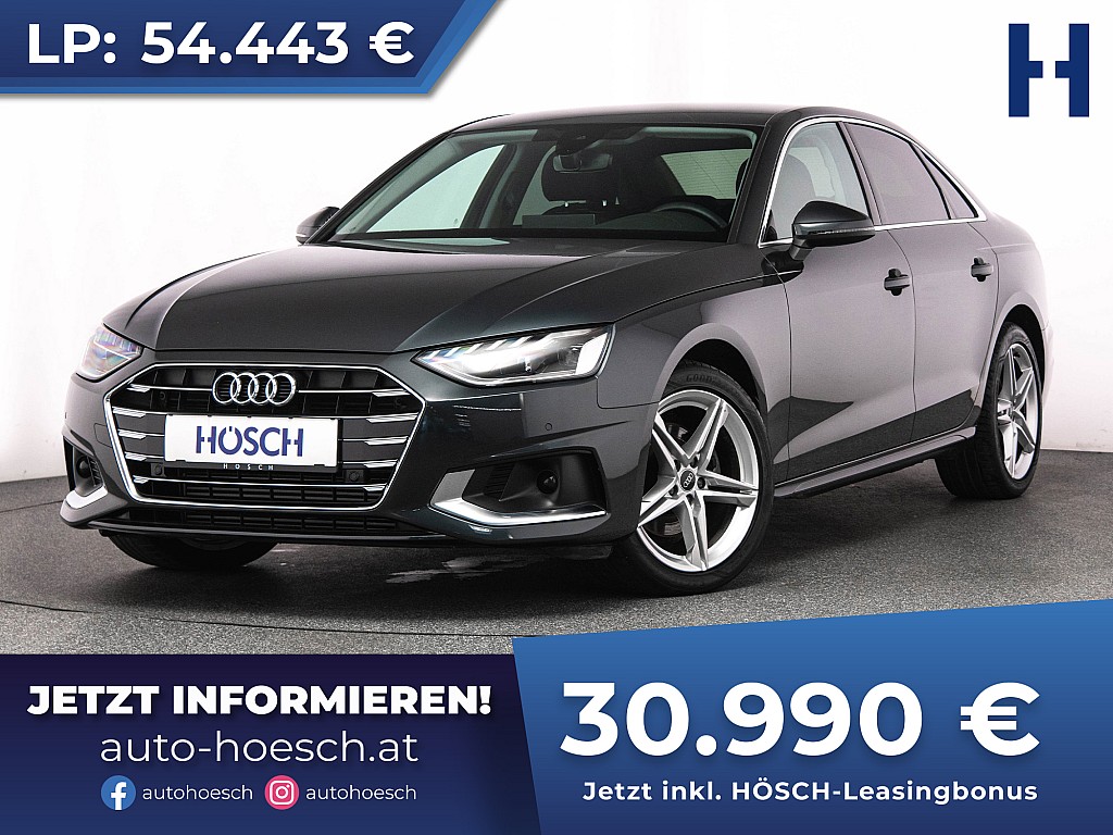 Audi A4 35 TFSI Advanced MMI+ VIRTUAL KAM ASSISTENZ bei Autohaus Hösch GmbH in 