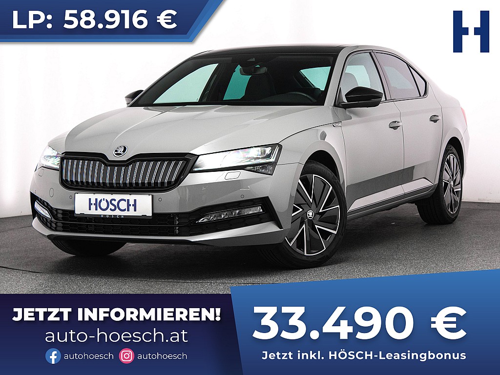 Skoda Superb IV PHEV Sportline MATRIX PANO 360° ACC++ bei Autohaus Hösch GmbH in 