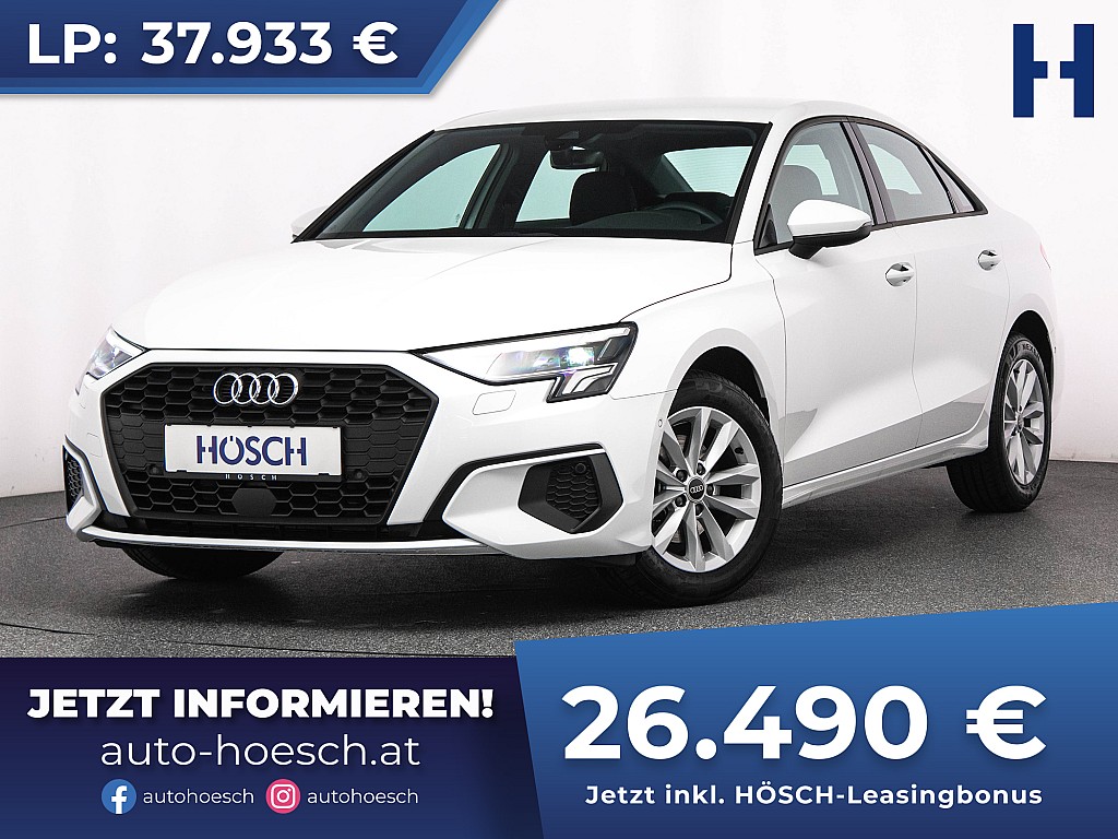 Audi A3 Limo 30 TFSI Aut. EXTRAS WIE NEU bei Autohaus Hösch GmbH in 