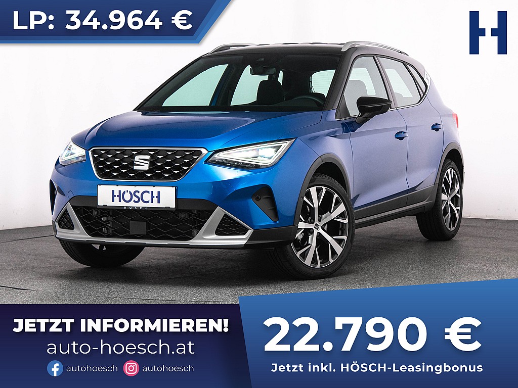 Seat Arona TSI Xperience Aut. 18er LED NAV R-KAM ACC bei Autohaus Hösch GmbH in 