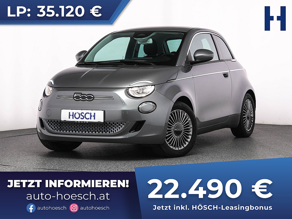 Fiat 500 Elektro 42 kWh NEUWAGEN -36% bei Autohaus Hösch GmbH in 