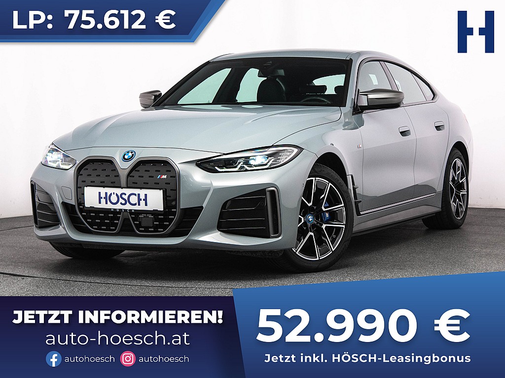 BMW i4 M50 Gran Coupe WENIG KM WIE NEU bei Autohaus Hösch GmbH in 