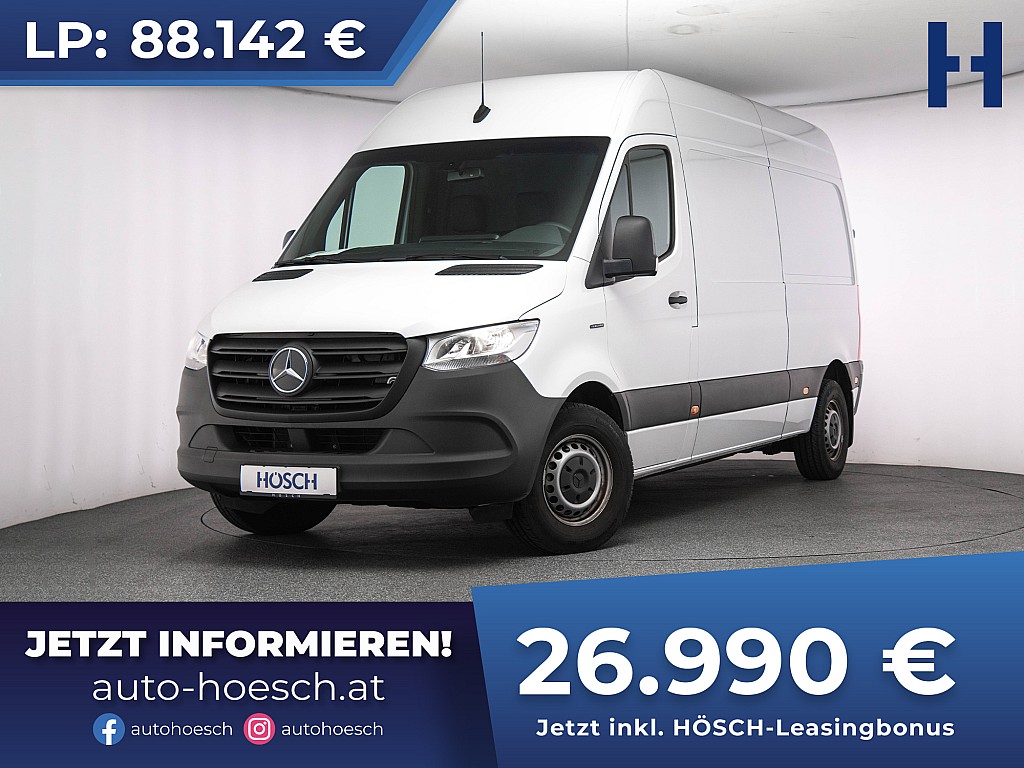 Mercedes-Benz Sprinter Elektro 47 kWh LANG R-KAMERA (22.492.- netto) -68% bei Autohaus Hösch GmbH in 