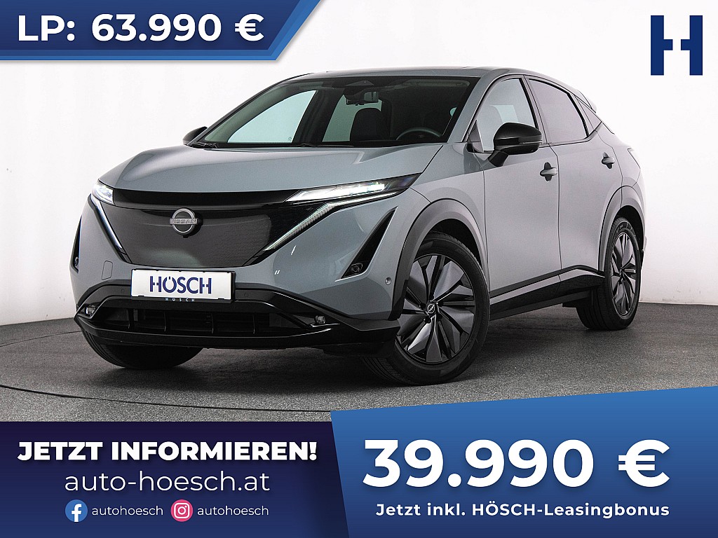 Nissan Ariya 87kWh Evolve Pack e-4orce LEDER PANO BOSE bei Autohaus Hösch GmbH in 