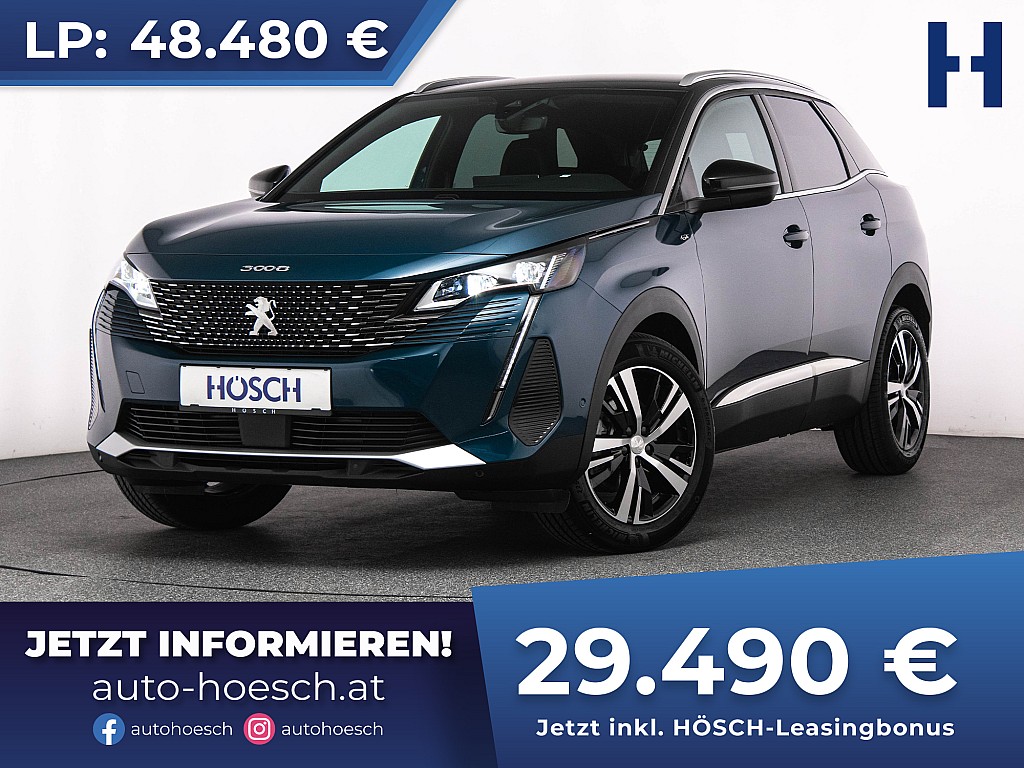 Peugeot 3008 SUV PureTech 130 GT Aut. WIE NEU -39% bei Autohaus Hösch GmbH in 