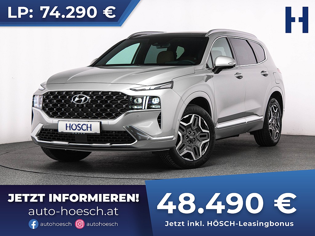 Hyundai Santa Fe Advanced 1.6 T-GDi 4WD NEU 7-SITZE VOLL bei Autohaus Hösch GmbH in 