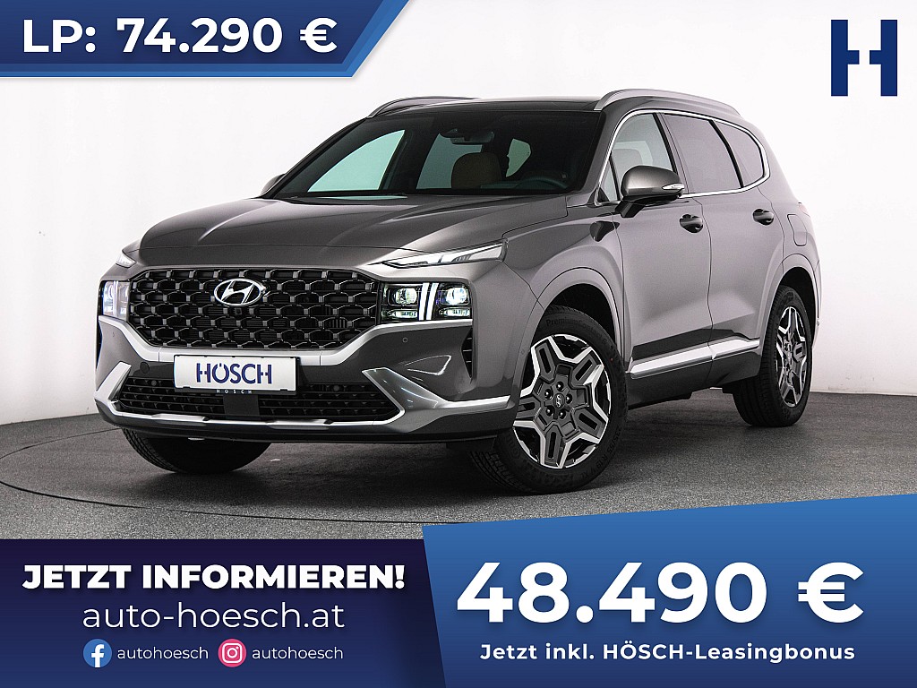 Hyundai Santa Fe Advanced 1.6 T-GDi 4WD NEUWAGEN -35% bei Autohaus Hösch GmbH in 