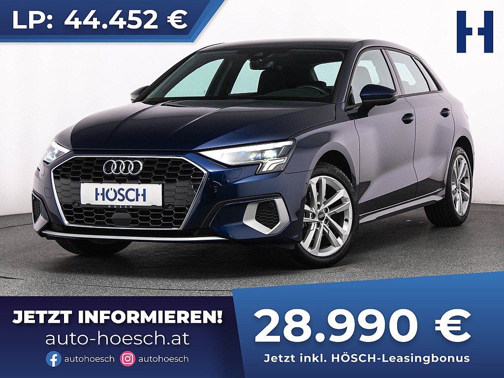 Audi A3 SB 35 TFSI Advanced Aut. VIRTUAL ACC -35% bei Autohaus Hösch GmbH in 