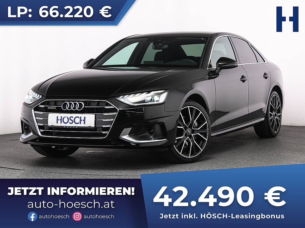 Audi A4 40 TDI quattro Advanced AHK STHZ ACC -36% bei Autohaus Hösch GmbH in 