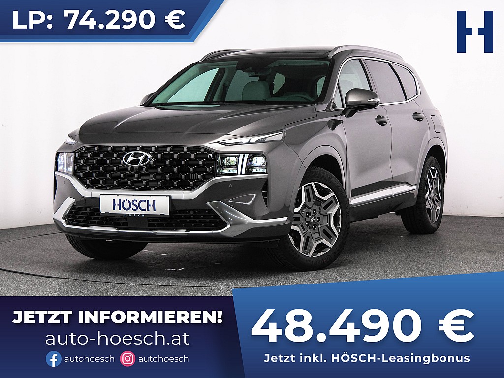 Hyundai Santa Fe Advanced 1.6 T-GDi 4WD NEUWAGEN -35% bei Autohaus Hösch GmbH in 