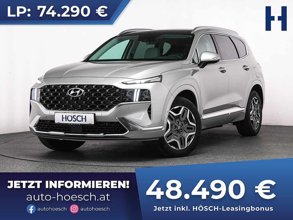 Hyundai Santa Fe Advanced 1.6 T-GDi 4WD 7-SITZE NEU VOLL bei Autohaus Hösch GmbH in 