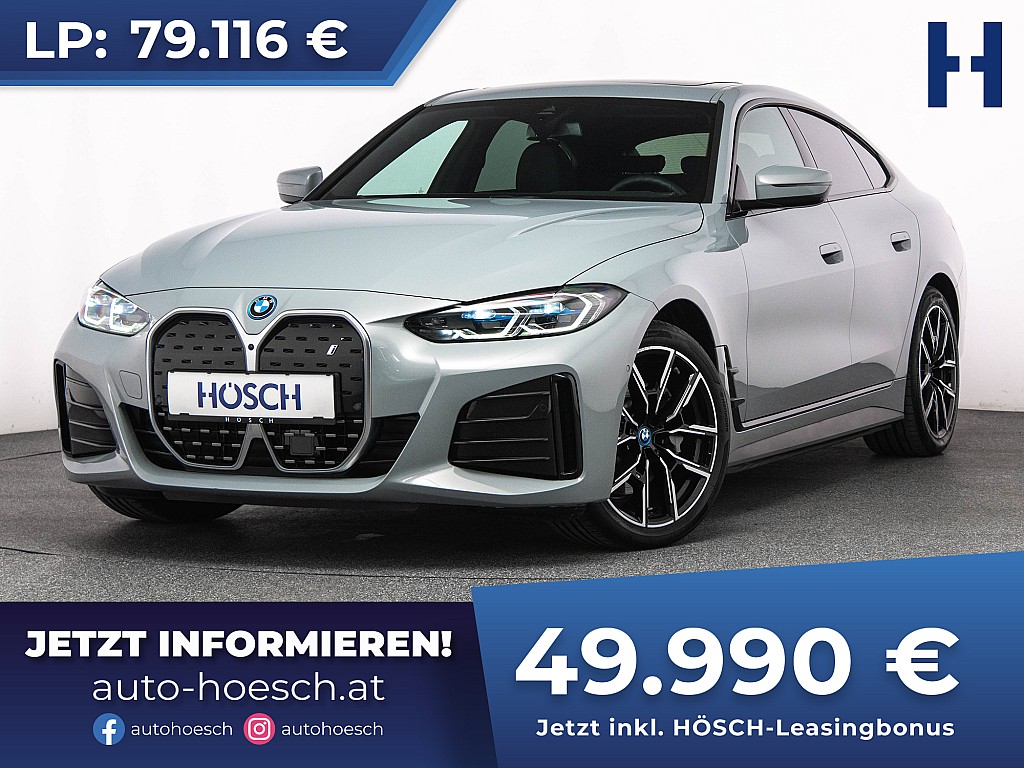 BMW i4 eDrive 40 M-SPORT 19er H&K LASER GLASDACH -37% bei Autohaus Hösch GmbH in 