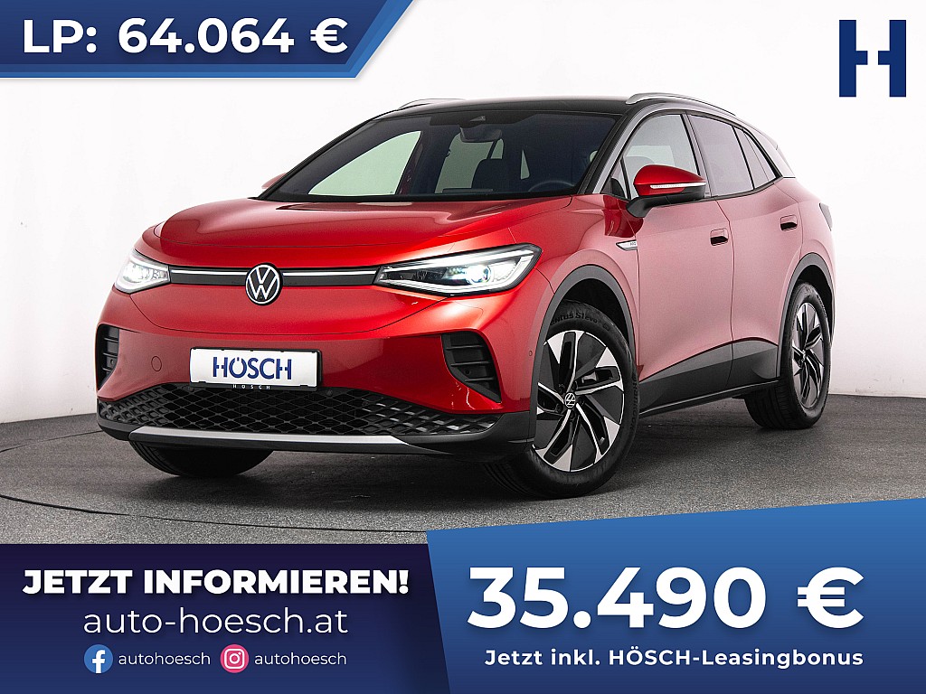 VW ID.4 Pro Perform. 82 kWh STYLE TOP-EXTRAS -45% bei Autohaus Hösch GmbH in 