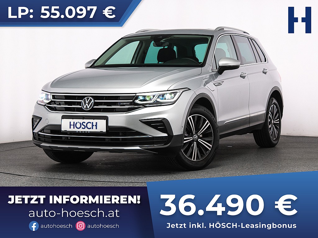 VW Tiguan TSI PHEV Elegance PANO MATRIX 360° AHK++ bei Autohaus Hösch GmbH in 