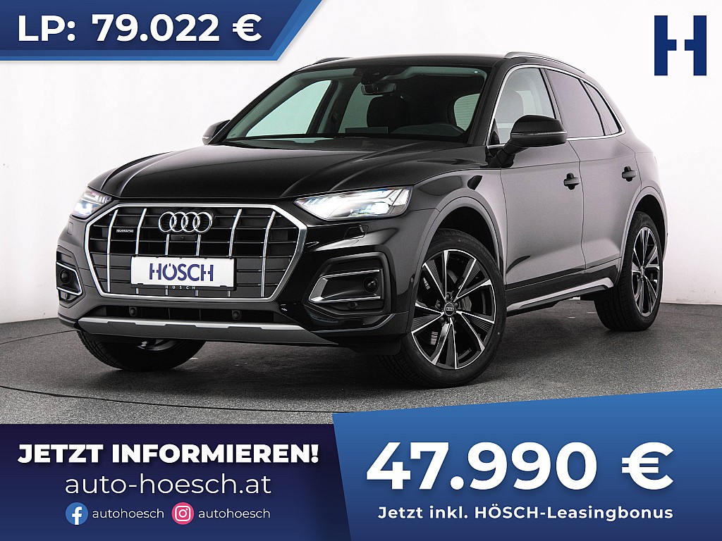 Audi Q5 40 TDI quattro Adv. AHK STHZ MATRIX 360° ACC bei Autohaus Hösch GmbH in 