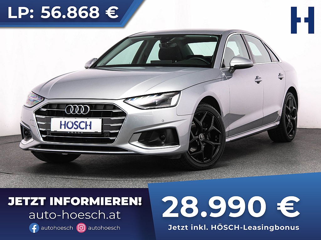 Audi A4 30 TDI Advanced MMI+ VIRTUAL R-KAM++ bei Autohaus Hösch GmbH in 