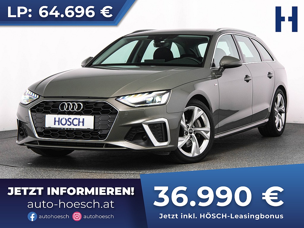 Audi A4 Avant 40 TFSI S-Line LED MMI+ ASSISTENZ -43% bei Autohaus Hösch GmbH in 