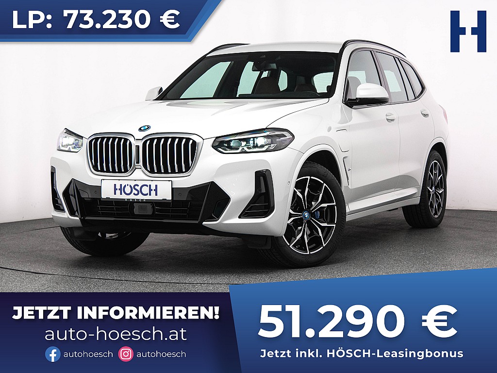 BMW X3 xDrive 30e M-Sport LIVE PROF LEDER 19er ACC bei Autohaus Hösch GmbH in 