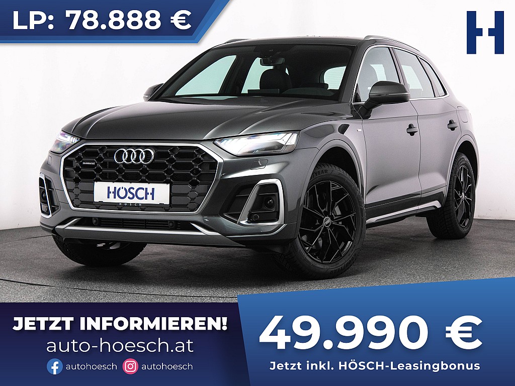 Audi Q5 50 TFSIe quattro 2xS-Line MATRIX ASSISTENZ -37% bei Autohaus Hösch GmbH in 