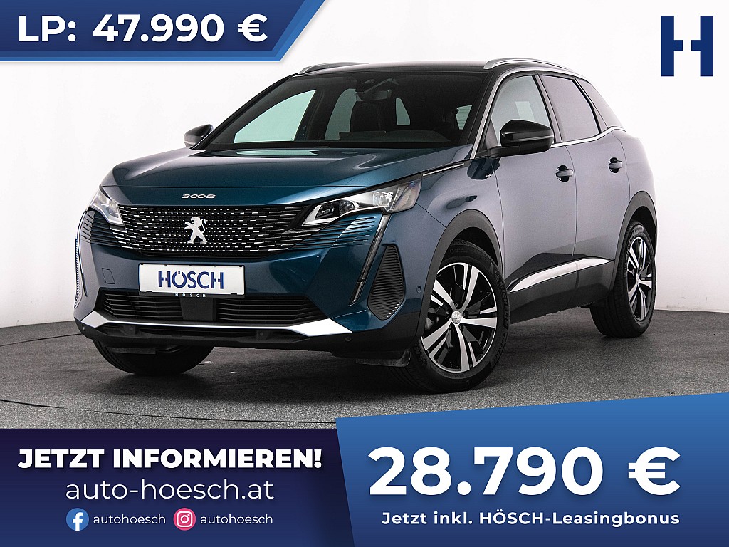 Peugeot 3008 SUV PureTech 130 GT Aut. WIE NEU -40% bei Autohaus Hösch GmbH in 