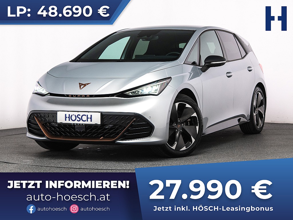 Cupra Born 62kWh e-Boost 19er 360° KAMERA ACC -43% bei Autohaus Hösch GmbH in 