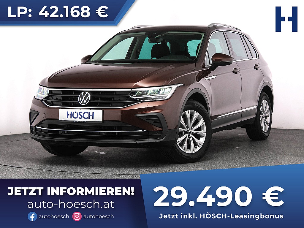 VW Tiguan TSI Life Aut. LED ASSISTENZ CARPLAY++ bei Autohaus Hösch GmbH in 