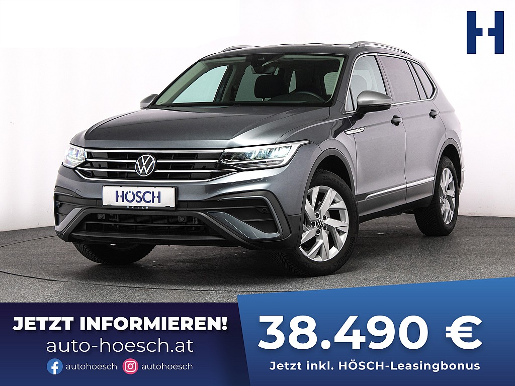 VW Tiguan Allspace Life 2.0 TDI 7-SITZER AHK ACC++ bei Autohaus Hösch GmbH in 