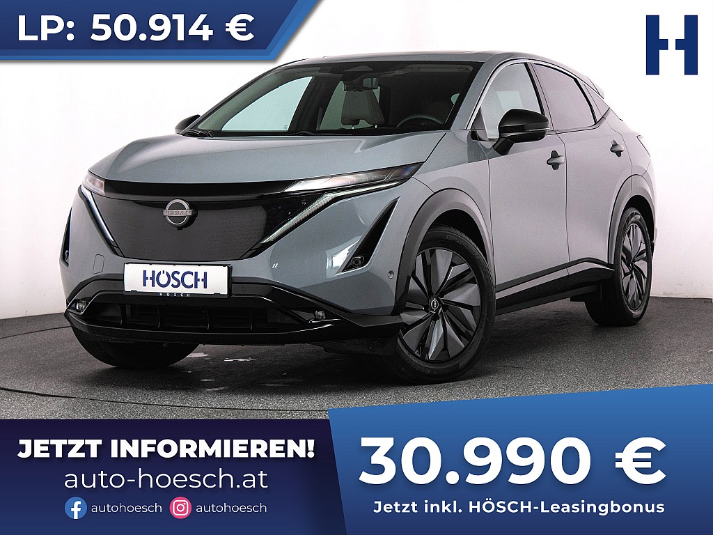 Nissan Ariya 63kWh Evolve Pack LEDER PANO BOSE 360° HEADUP bei Autohaus Hösch GmbH in 