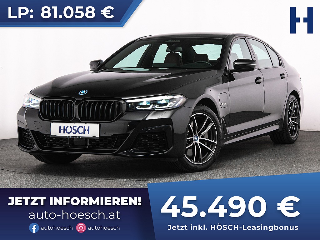 BMW 530e xDrive M-Sport LEDER LIVE PROF ACC -44% bei Autohaus Hösch GmbH in 