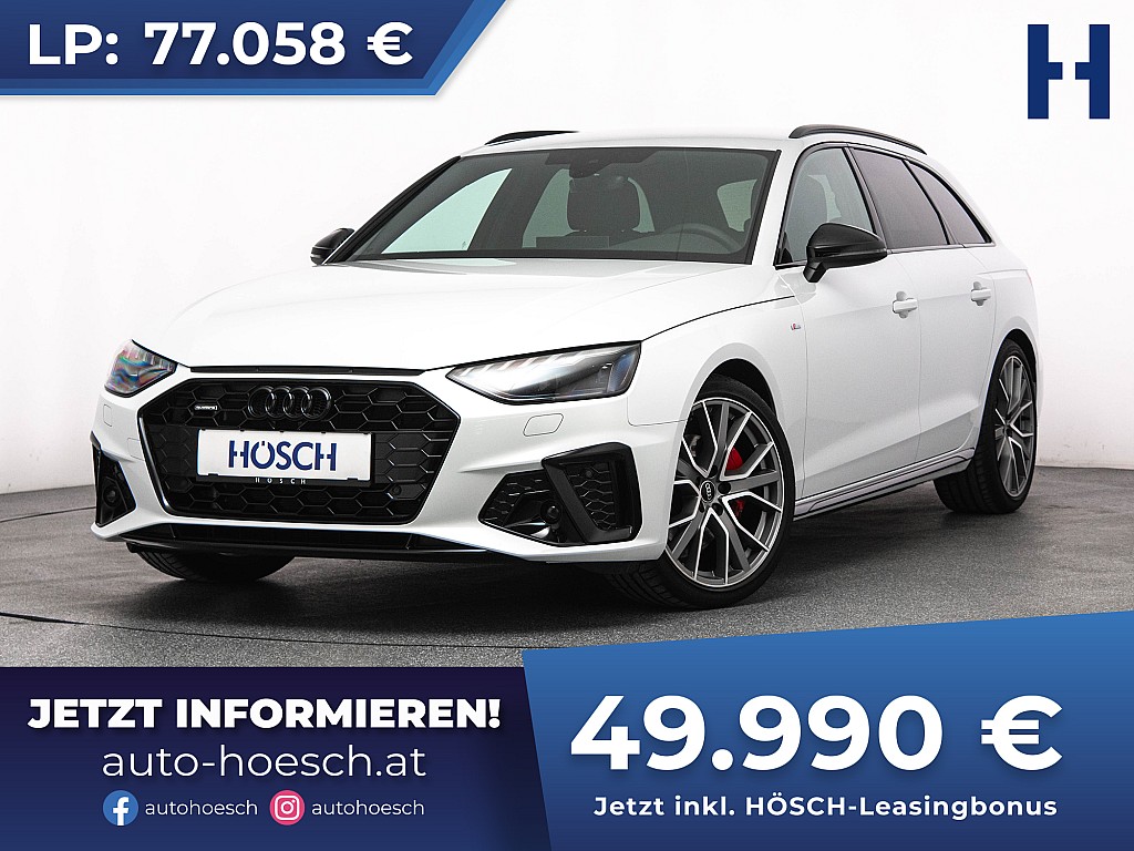 Audi A4 Avant 40 TDI quattro S-LINE COMPETITION Plus bei Autohaus Hösch GmbH in 