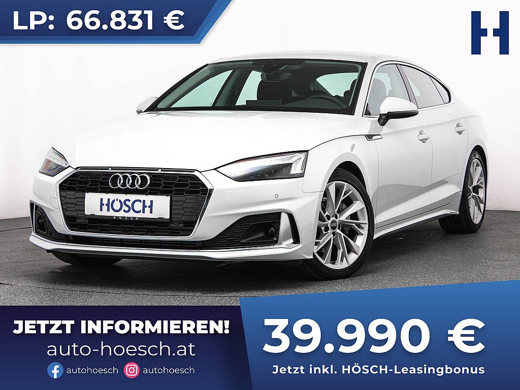 Audi A5 SB 40 TFSI Advanced MATRIX ASSISTENZ -40% bei Autohaus Hösch GmbH in 