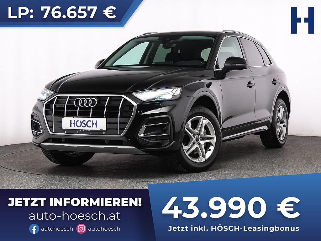 Audi Q5 40 TDI quattro Adv. MATRIX AHK STHZ ACC KEYLESS bei Autohaus Hösch GmbH in 