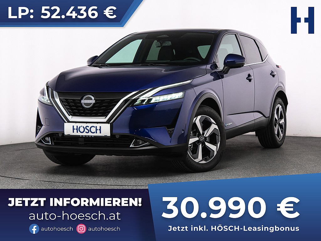 Nissan Qashqai 1.5 VC-T e-Power Tekna WIE NEU -41% bei Autohaus Hösch GmbH in 