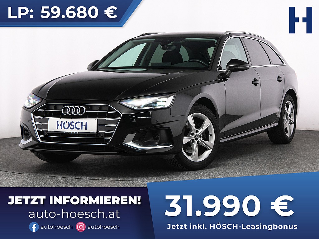 Audi A4 Avant 35 TDI adv. NAV R-KAM ASSISTENZ -46% bei Autohaus Hösch GmbH in 