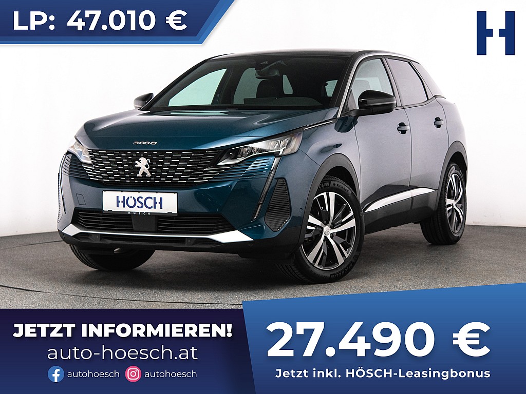 Peugeot 3008 SUV PureTech 130 Allure Aut. WENIG KM -42% bei Autohaus Hösch GmbH in 