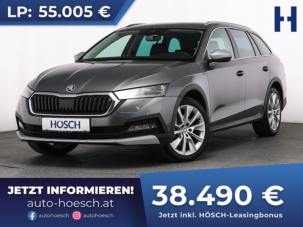 Skoda Octavia Scout 2.0 TDI 4×4 Aut. HEAD-UP MATRIX ACC bei Autohaus Hösch GmbH in 