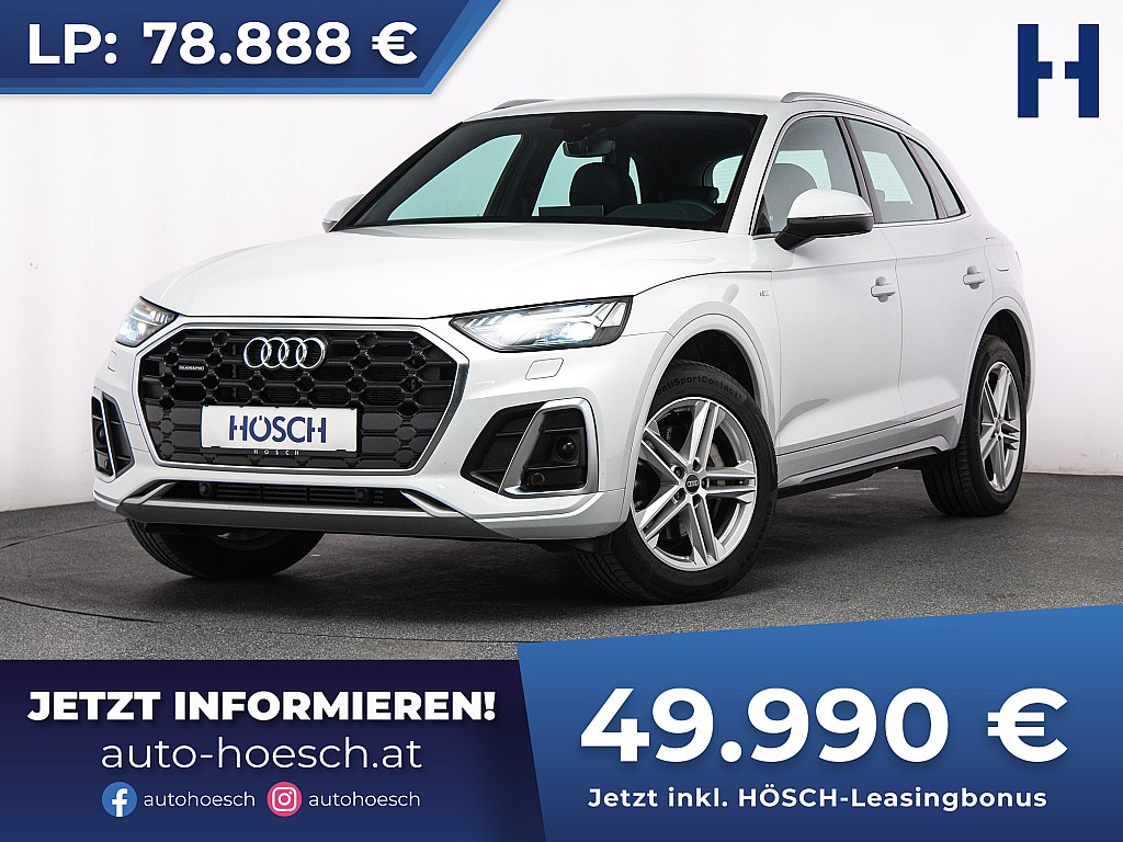 Audi Q5 50 TFSIe quattro 2xS-Line MATRIX ASSISTENZ -37% bei Autohaus Hösch GmbH in 