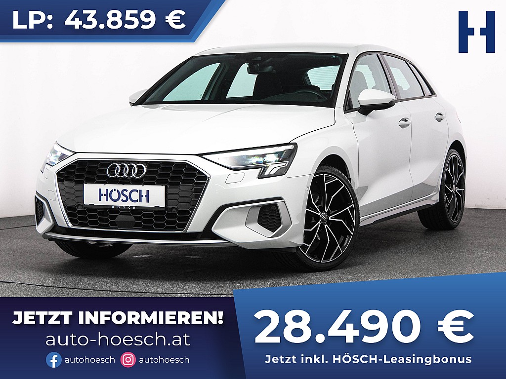 Audi A3 SB 35 TFSI Advanced Aut. LED VIRTUAL ACC++ bei Autohaus Hösch GmbH in 