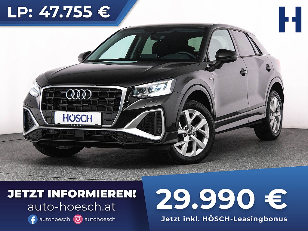 Audi Q2 35 TFSI S-Line Aut. MMI+ R-KAM WENIG KM -37% bei Autohaus Hösch GmbH in 