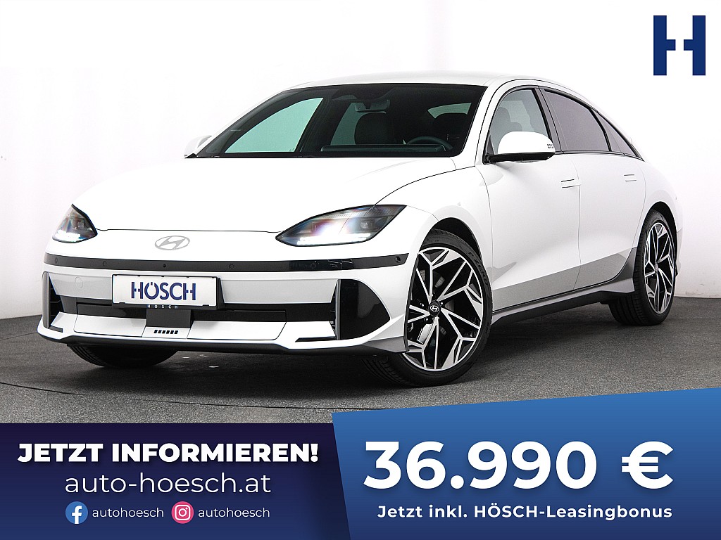 Hyundai Ioniq 6 77kWh HEAD-UP WÄRMEP 20″ NEU bei Autohaus Hösch GmbH in 